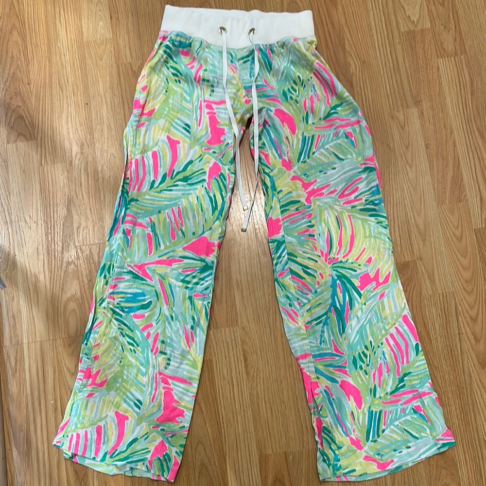 Lilly Pulitzer Pink and Green lining Casual Bottoms